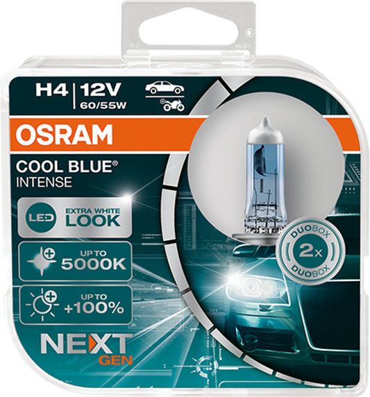 H4 12V 60/55W Cool Blue INTENSE NextGen 5000K
