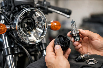 Byta H4-lampa på motorcykel - gör rätt