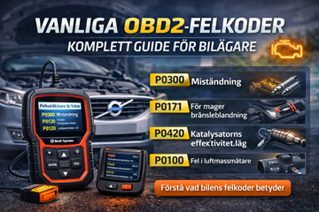 Vanliga OBD2-felkoder och vad de betyder