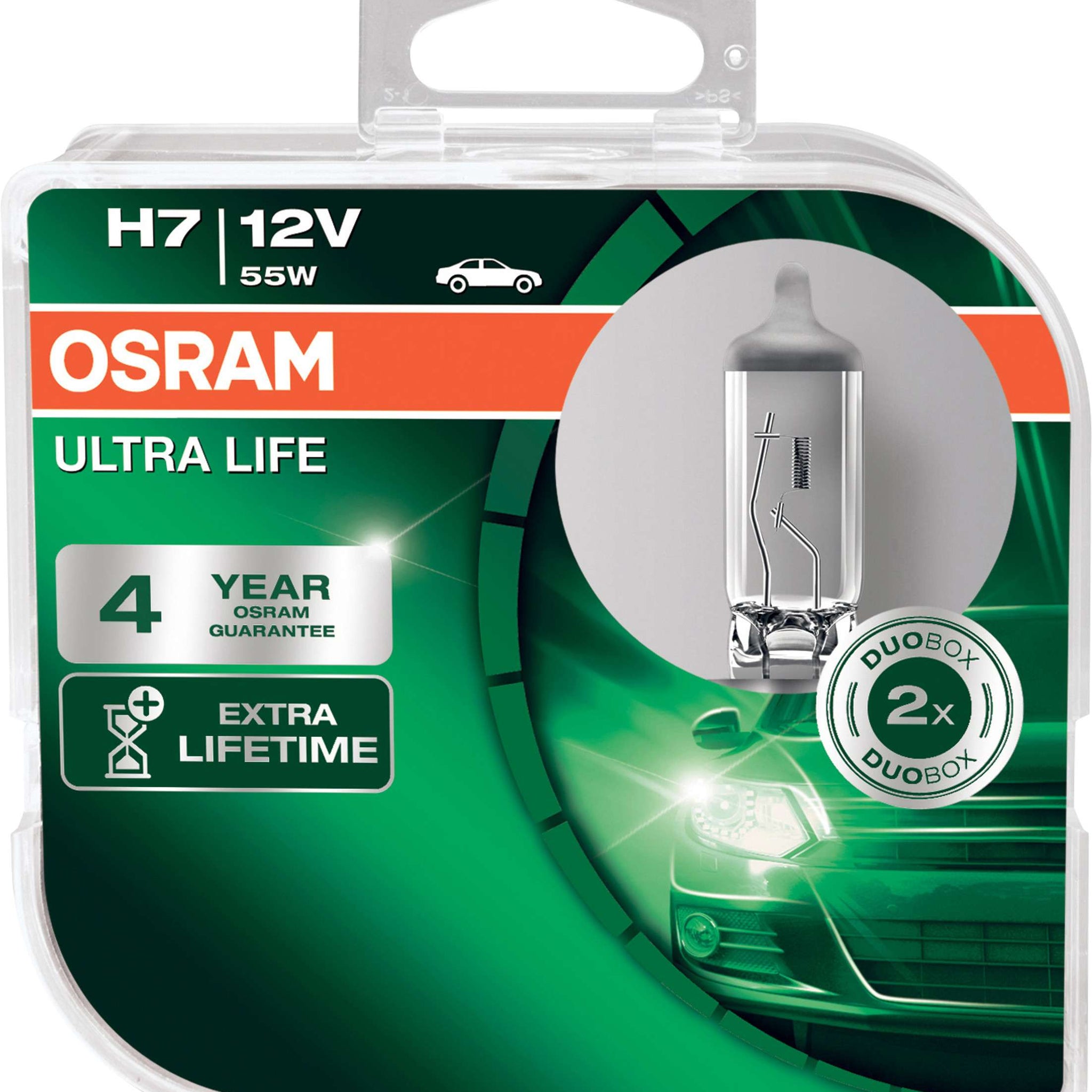 H7 12V 55W ULTRA LIFE 2-pack