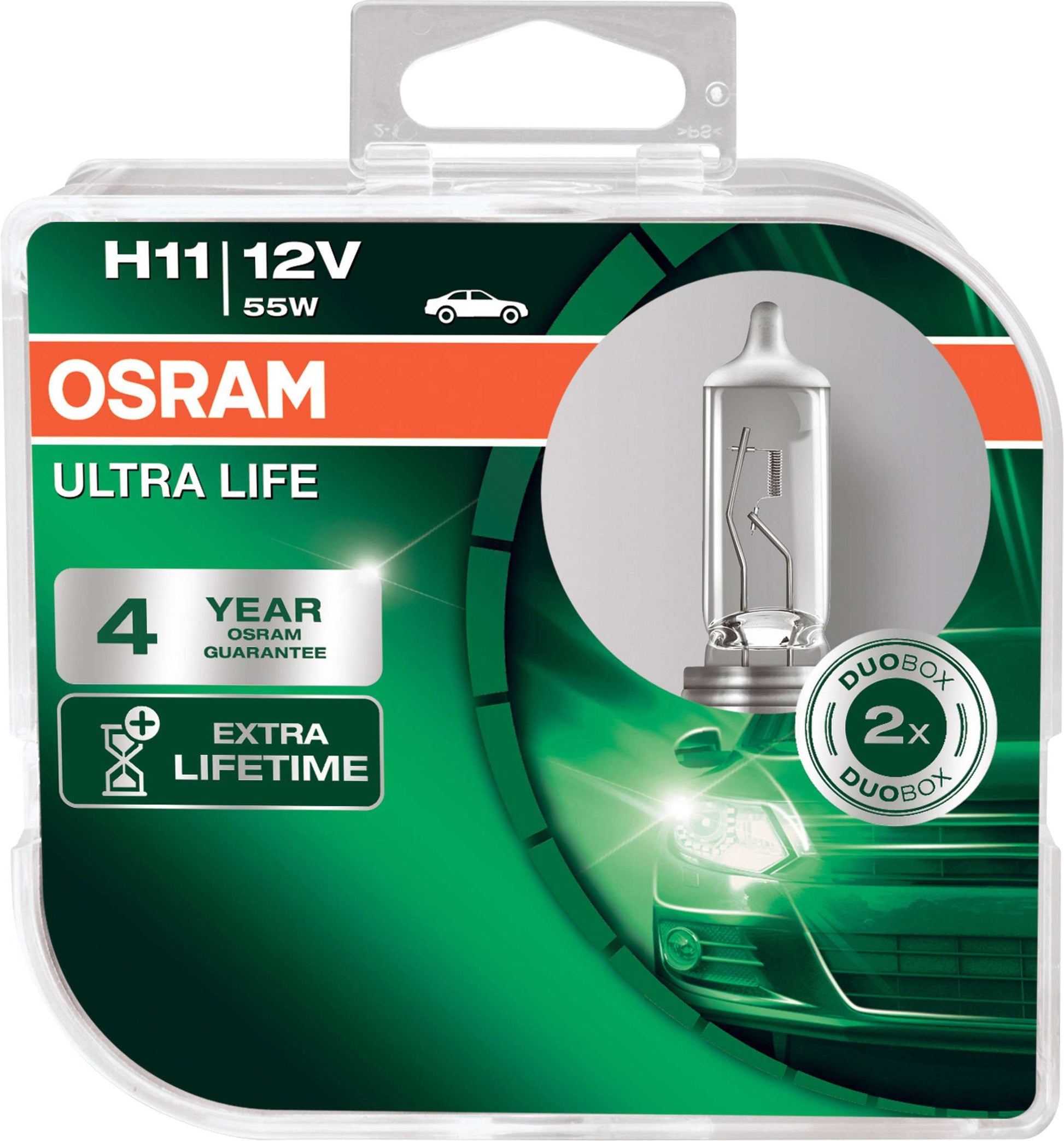 H11 12V 55W ULTRA LIFE 2-pack