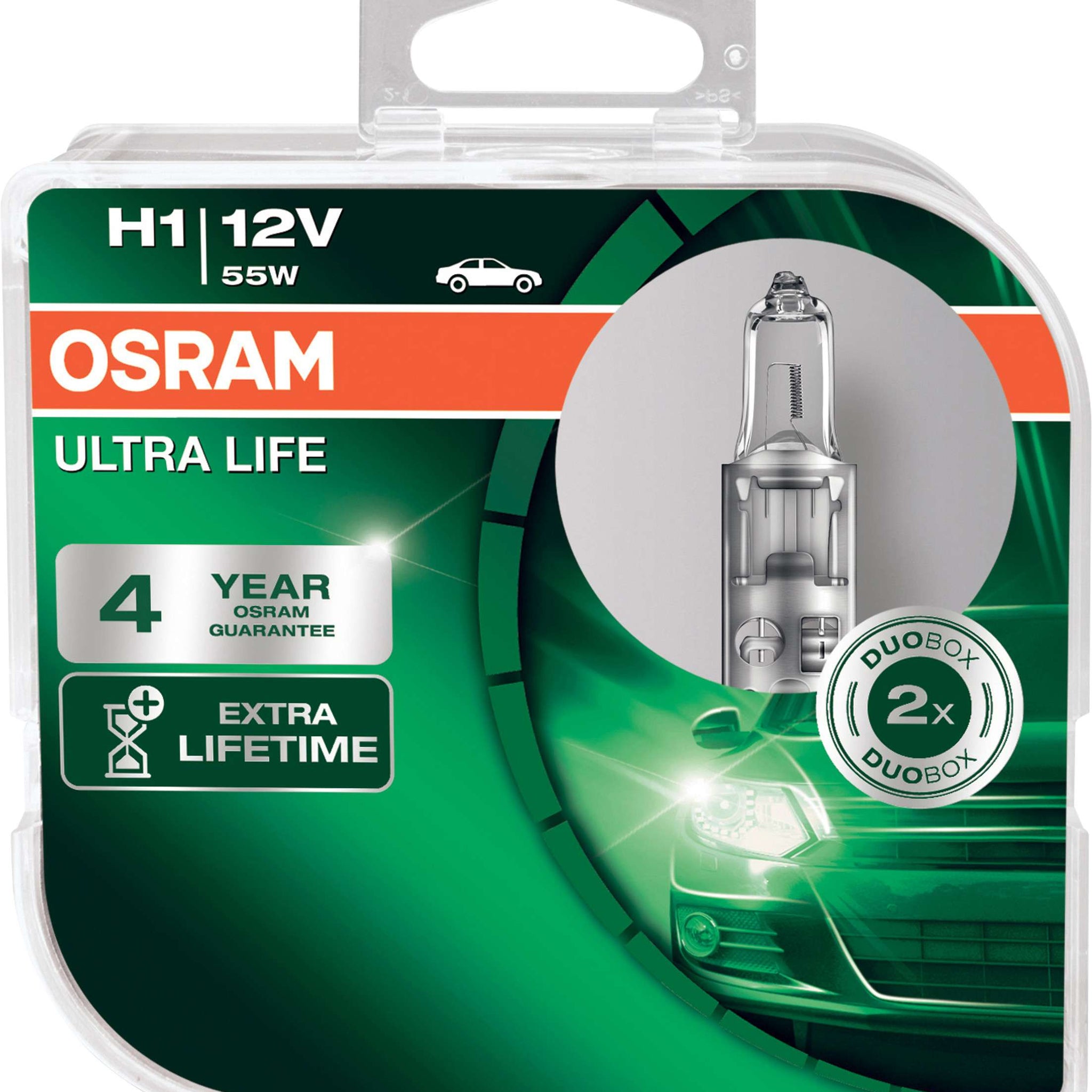 H1 12V 55W ULTRA LIFE 2-pack