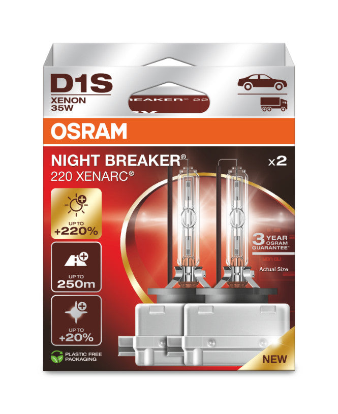 D1S xenonlampor xenarc night breaker laser +220%