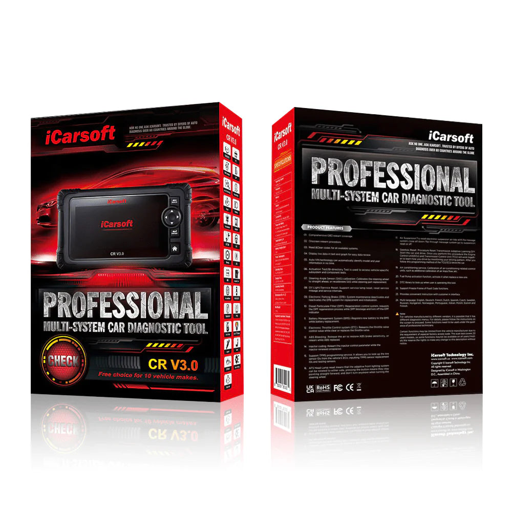 iCarsoft CR V3.0 2025– Professionell felkodsläsare