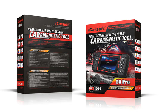 iCarsoft EU Pro – Professionell felkodsläsare för 20 europeiska bilmärken